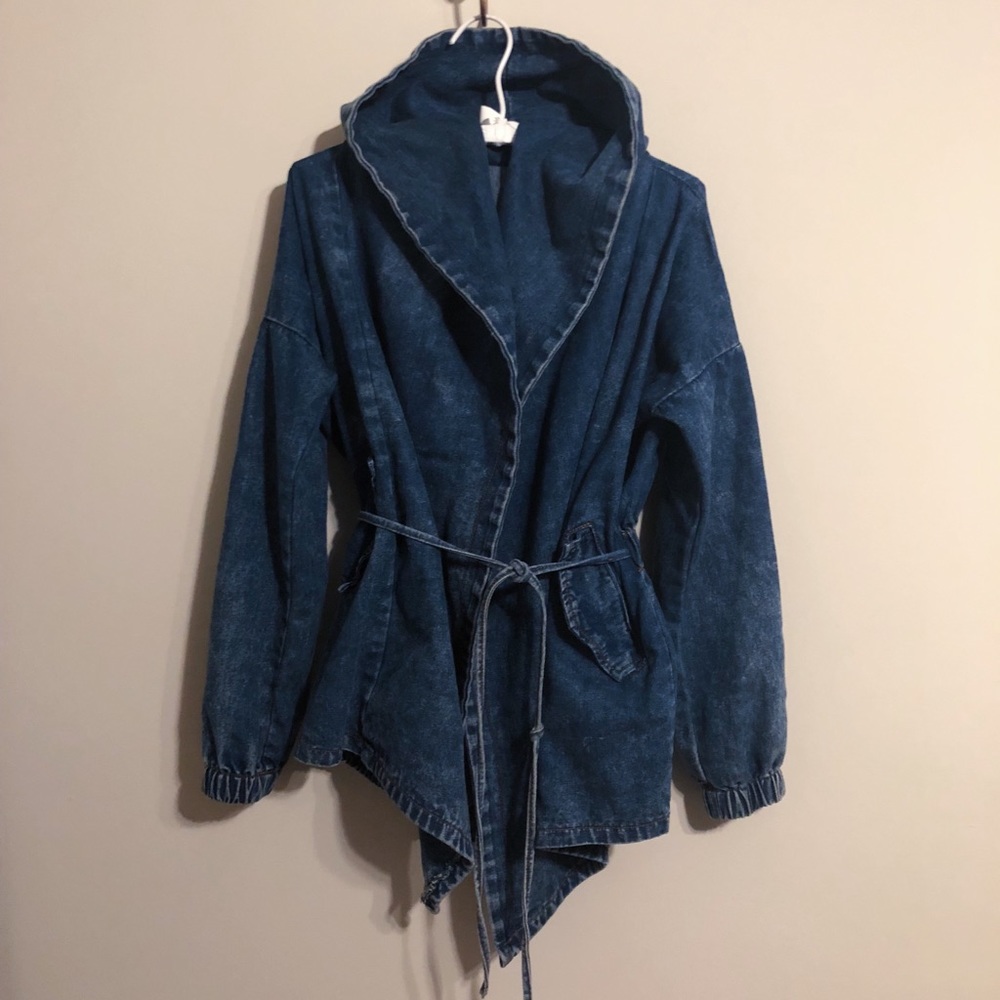Denim Jacket with Hoodie